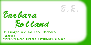 barbara rolland business card